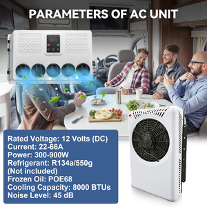 12v 24v 1800W-2200W <b>Mini</b> Split AC Unit for Car Semi Truck Harvesters Construction Vehicles <b>Air</b> <b>Conditioner</b> EAC001.30 12V AC Unit - Product Image 5