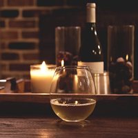 Verres à vin ronds et clairs sans tige, logo personnalisé