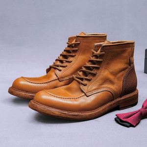 Zapatos de Cuero con Cordones Cuadrados para Hombre, de Piel Vacuna de Alta Calidad, Transpirables, Ligeros, Antideslizantes, Talla Grande, para Oficina y Carrera Profesional, 2026 - Product Image 3