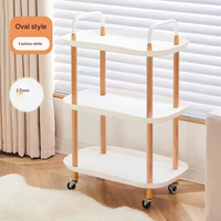 Chariot de rangement multi-niveaux mobile, chariot utilitaire sur pied facile à déplacer pour cuisine, salon, dortoir, salle de bain, et pour ranger les collations