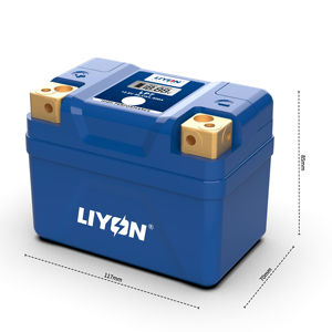 Fábrica LiFePO4 Batería de litio Protección <span class=keywords><strong>completa</strong></span> 12V Alto CCA Batería de motocicleta Cuatro terminales para bicicleta - Product Image 1