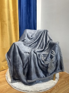 Usine OEM Deux Couches Bébé Enfants Jeter Couverture Avant Super Confortable Conception de Rayure Flanelle Polaire Dos Blanc Sherpa Pour Garçons Filles - Product Image 5