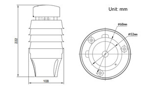 Mini Giá Thấp Siêu Âm Thiết Bị Đo Gió Trạm Thời Tiết Tốc Độ Gió Nhỏ Cảm Biến Hướng Đầu Ra RS485 - Product Image 6
