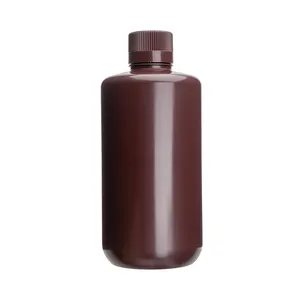 实验室化学8毫升-1000毫升棕色圆形窄口HDPE塑料化学试剂瓶
