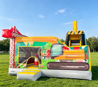 Château gonflable de construction avec toboggan pour fêtes et événements