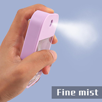 Vente flash Vaporisateur de poche en plastique 40 ml en forme de carte Vaporisateur d'eau pour les mains Désinfectant pour les mains Vaporisateur de parfum de poche en forme de carte de crédit