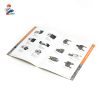 Brochure de produit imprimée numériquement, reliée à cheval, papier kraft, pelliculage brillant, estampage à froid UV 3D, format personnalisé