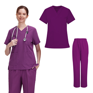 Tenues médicales de haute qualité pour hôpitaux, uniformes de médecin, ensembles infirmiers unisexes, matière Spandex, grandes tailles, vente en gros - Product Image 1