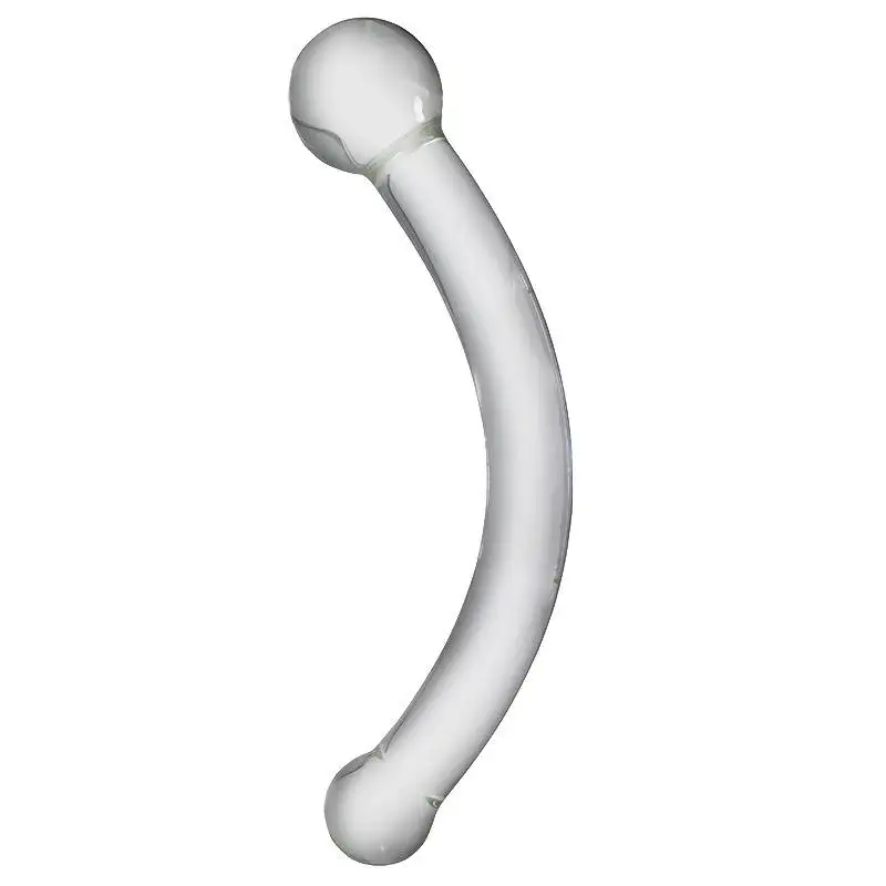 Cristallo Sex Toys vetro Dildo curvo Yoni bacchetta anale adulto Plug grande vetro Dildo per le donne Vagina massaggio bacchetta di vetro bacchetta