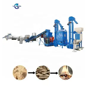 Ligne complète de production de granulés de bois CE 2-3 T/H biomasse dure Machine de production de granulés de bois
