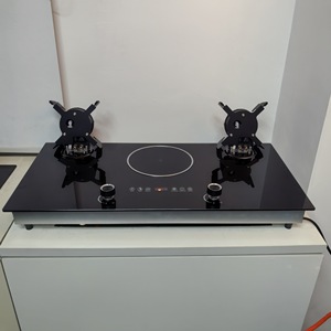 <span class=keywords><strong>Estufa</strong></span> de Gas Integrada con Vitrocerámica <span class=keywords><strong>Eléctrica</strong></span>, de Vidrio Templado, con Doble Uso de Gas y Electricidad - Product Image 2