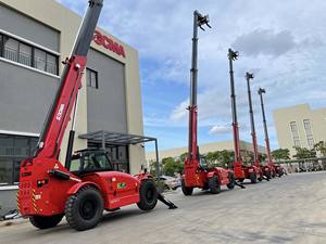 Manipulador telescópico SOCMA 7 toneladas 7T 17m altura de elevación manipulador telescópico compacto carretilla elevadora pluma/brazo telescópico - Product Image 5