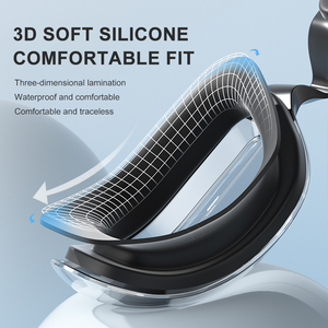 Lunettes <span class=keywords><strong>de</strong></span> natation anti-buée Lunettes <span class=keywords><strong>de</strong></span> natation d'arène professionnelles avec bouchon d'oreille <span class=keywords><strong>de</strong></span> couverture <span class=keywords><strong>de</strong></span> nez pour les sports nautiques adultes - Product Image 4