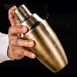 Coctelera Retro de Acero Inoxidable de 18 oz (550 ml) con Superficie Cepillada y Colador Integrado, para Bar, Club, Bartender, Mezclador de Bebidas y Cócteles - Product Image 1