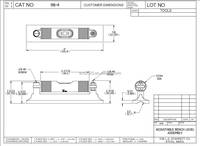 Niveau à bulle de précision série 98 avec fiole graduée circulaire pour l'étalonnage des machines-outils