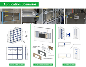 Paneles de yeso de acero galvanizado Esy Install Metal Stud Wall - Product Image 3