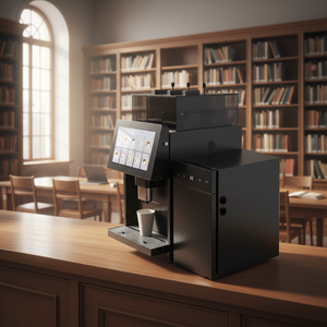 Distributeur automatique de café de <span class=keywords><strong>table</strong></span> au lait frais avec 2 compartiments à grains de café et 1 réservoir pour poudre instantanée - Product Image 4