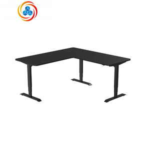 Sistema de elevación de escritorio con marco negro JIECANG, escritorio eléctrico en forma de L con altura extensible para trabajar sentado o de pie - Product Image 3