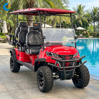 Mobil Golf Listrik Robetaa Luxury 6-Kursi 72 Volt dengan Motor 5kw Bersertifikasi CE Dijual