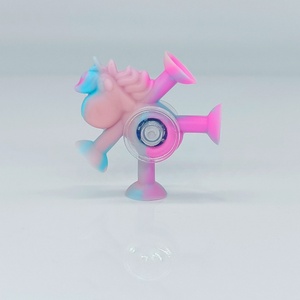 2025 New Product Creative Animal Silicone Gyroscope Suction Cup Small Toy Stress Relief Fingertip Small Toy - Product Image 3