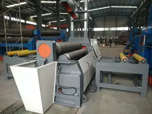 W12NC-25*2000mm CNC 스테인레스 스틸 자동 완전 유압 4 롤 플레이트 시트 롤링 벤딩 머신