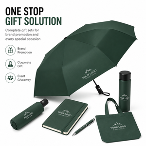 Parapluie pliable automatique en gros, logo personnalisé imprimé, compact, imperméable, pare-soleil pour les voyages et les cadeaux d'affaires - Product Image 6