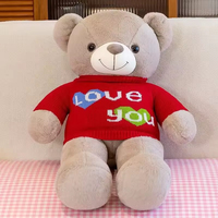 120cm unisexe Super doux PP coton réconfortant grand ours en peluche jouet unisexe peluche jouet pour anniversaire de la Saint-Valentin