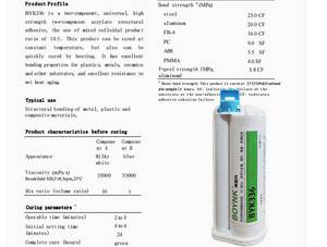 Nhanh chóng thiết lập keo dính 10:1 cấu trúc nhựa 5 phút Thời gian bảo dưỡng cho Nhựa kim loại Bonder doanh - Product Image 4