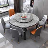 Table à manger extensible moderne avec ensemble de chaises en bois, écologique et durable pour les maisons, les appartements et les hôtels