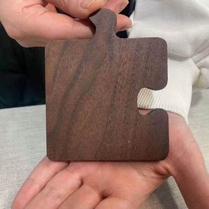 Posavasos de Madera de Nogal Resistentes al Calor, Posavasos Multifuncionales para Bebidas, para Bares, Restaurantes y Oficinas - Product Image 3