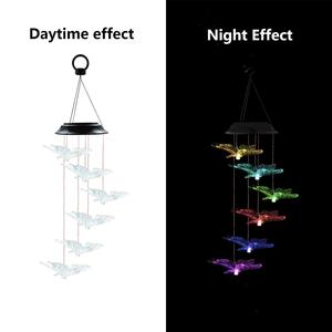 LED Solar <b>butterfly</b> Decorations Color Changing Waterproof Hanging Wind Chime <b>Lights</b> Patio Garden Decoration Indoor and Outdoor - Product Image 4