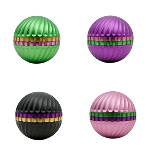 New Arrival Aluminum 4 Layers <b>Herb</b> Grinder Creative Tobacco <b>Smoking</b> Grinder Gift Ball Grinder <b>Herb</b> - Product Image 6