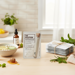 THEFACESHOP 10ea Solution éclaircissante Feuille de visage hydratante Paquet de collagène infusé Vitamine C Miel de plantes parfumé Acide kojique - Product Image 3