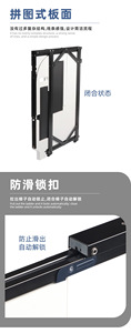 Household Embedded Height-Boosting Cabinet Wardrobe Two-Step Folding <b>Ladder</b> Ultra-Thin <b>Storage</b> <b>Ladder</b> Aluminum Alloy Apartment - Product Image 6