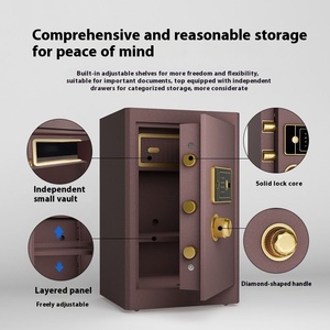 Nhà Máy Bán buôn chống cháy an toàn Tủ lưu trữ vân tay & khóa điện tử cho các tài liệu quan trọng/đồ trang sức an toàn hộp - Product Image 5