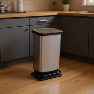 Rotho Paso <b>Step</b> Trash Can 10 Liter Stainless Steel <b>Kitchen</b> Waste Bin - Product Image 3