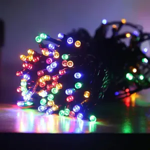 Tốt nhất bán phổ biến năng lượng mặt trời ngoài trời 300 LED ánh sáng chuỗi giáng sinh Wedding party Home ngoài trời trang trí Vòng Hoa chiếu sáng Bán Sỉ - Product Image 4