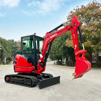 Livraison gratuite pelle EPA 3.5 tonnes moteur pelle sur chenilles ferme mini ensacheuse 1 tonne mini pelle machine à vendre