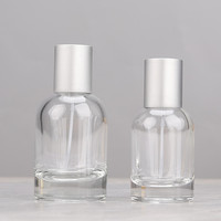 Flacons de parfum de luxe en verre dépoli avec fond épais, tailles 30ml/50ml/100ml, pulvérisateur à pompe, type de fermeture par joint, diffuseur à bâtonnets
