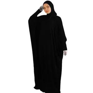 2024 Wholesale Modest Multicolored 1 Piece Prayer Dress Women Muslim Abaya Jilbab Islamic Hijab Kaftan Overhead