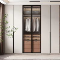 Armoire à portes vitrées, rangement intelligent pour vêtements, organisateur pour chambre à coucher, meilleur prix, meubles de m