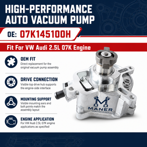 Pompe à vide automobile haute performance MANER OE 07K145100H compatible avec les moteurs VW Audi 2.5L 07K, garantie de 18 mois - Product Image 4