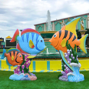 Hars Zeeleven Vis Standbeeld Levensgrote Zeesterren Zeepaardje Sculptuur Voor <span class=keywords><strong>Aquarium</strong></span> Decoratie - Product Image 1