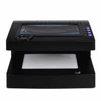 Détecteur de billets portable multifonction, longue et courte portée, UV, loupe 3X/12X pour devises multinationales, fabriqué en plastique durable