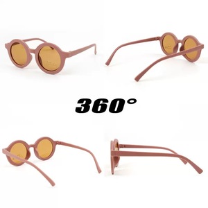 LHKS1101 <span class=keywords><strong>occhiali</strong></span> <span class=keywords><strong>da</strong></span> sole rotondi carini di buona qualità per bambini <span class=keywords><strong>occhiali</strong></span> <span class=keywords><strong>da</strong></span> sole smerigliati all'ingrosso per ragazze e ragazzi - Product Image 4