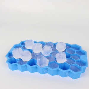 Offre Spéciale Prix Usine Sans BPA Moule à Glaçons en Silicone Nid d'Abeille 37 Cavités Mini Bac à Glaçons en Silicone avec Couvercle - Product Image 6