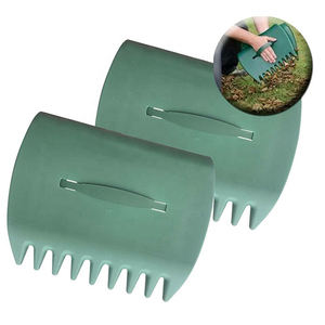 VERTAK 2 pièces ramassage à la main <span class=keywords><strong>râteau</strong></span> griffe <span class=keywords><strong>feuille</strong></span> et herbe collecteur 10 dents jardin <span class=keywords><strong>râteau</strong></span> à feuilles grabbers - Product Image 1