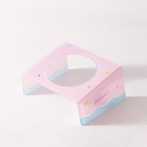 Mangkuk Keramik Desain Baru <span class=keywords><strong>2026</strong></span> untuk Makanan dan Minuman Kucing Anjing, Mangkuk Makanan Hewan Peliharaan Portabel yang Ditinggikan dengan Dudukan Akrilik, Mangkuk Makanan Lambat Keramik. - Product Image 6