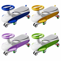 Voiture à bascule pour enfants en gros, jouet anti-retournement avec roulements fluides, musique, roues lumineuses et panier de rangement dissimulé pour bébés et enfants