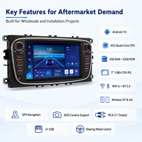 Écran tactile Flysonic FYDZ 7 pouces pour Ford Focus 2008-2011, autoradio Android avec GPS et navigation, en stock, prêt à être expédié